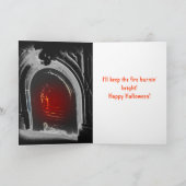 Grimmゴシック様式ハロウィンの挨拶 カード (内部)