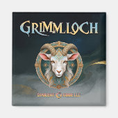 Grimmloch ヤギ エンブレム ファンタジーRPG マグネット (正面)
