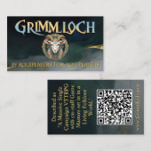 Grimmloch ヤギ エンブレム ファンタジーRPG 名刺 (正面/裏面)