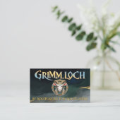 Grimmloch ヤギ エンブレム ファンタジーRPG 名刺 (スタンド正面)