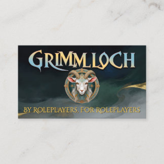 Grimmloch ヤギ エンブレム ファンタジーRPG 名刺