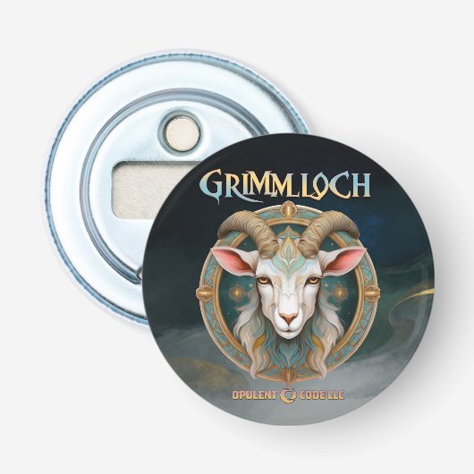 Grimmloch ヤギ エンブレム ファンタジーRPG 栓抜き (正面)