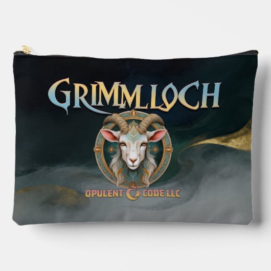 Grimmloch Goat Emblem Fantasy RPG アクセサリーポーチ (正面)