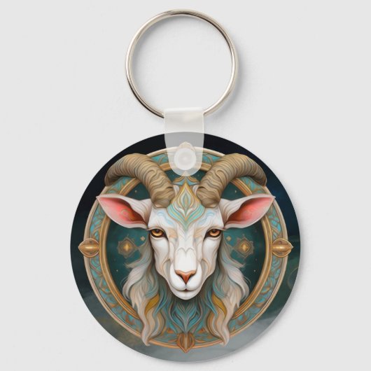 Grimmloch Goat Emblem Fantasy RPG キーホルダー (正面)