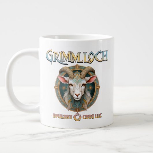 Grimmloch Goat Emblem Fantasy RPG ジャンボコーヒーマグカップ (左)