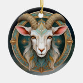 Grimmloch Goat Emblem Fantasy RPG セラミックオーナメント (正面)