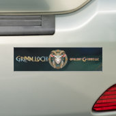 Grimmloch Goat Emblem Fantasy RPG バンパーステッカー (車上)