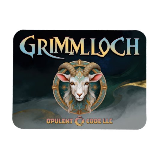 Grimmloch Goat Emblem Fantasy RPG マグネット (横)