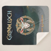 Grimmloch Goat Emblem Fantasy RPG Single-Sided シェルパブランケット (正面(横))