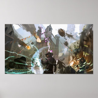 Grimoire：マナストームのコンセプトアート – チャーチバトル ポスター