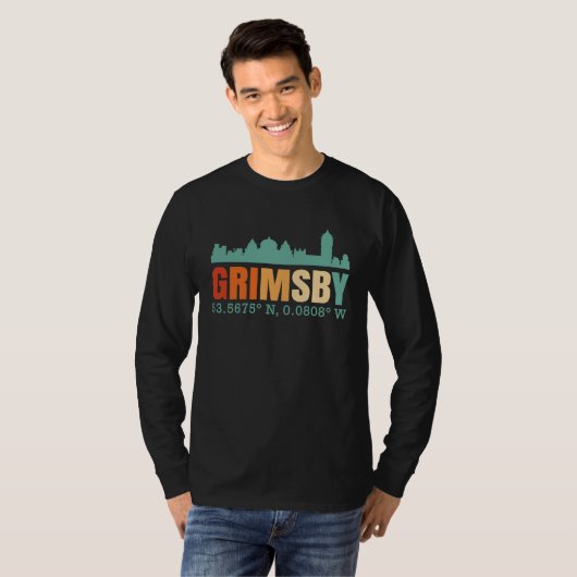 Grimsby City Skyline Tシャツ (正面フル)