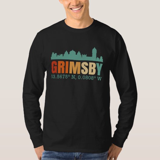 Grimsby City Skyline Tシャツ (正面)