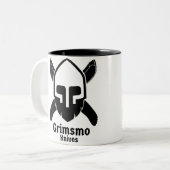 Grimsmoのナイフのコーヒーカップ! ツートーンマグカップ (正面左)