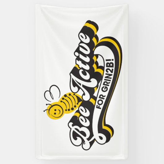 GRIN2BバナーのBee Active 横断幕 (縦)