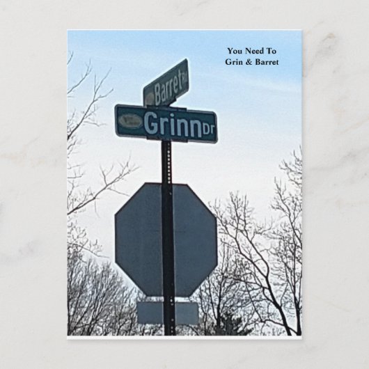 Grin & Barretポストカード ポストカード (正面)