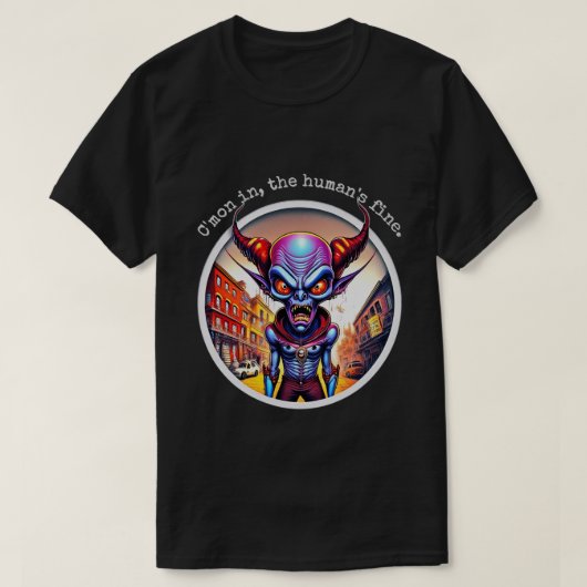 Grin Protocol 50x50 デーモンエディション 001 Tシャツ (デザイン正面)