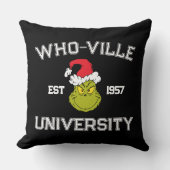 Grinch | ホーヴィル大学 創立1957 クッション (正面)