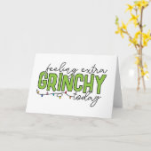 Grinch | 今日は特にグリンチな気分 カード (黄色い花)
