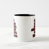 Grinch AcrosticおもしろいでTrue Holiday映画ファンを獲得 ツートーンマグカップ (中央)