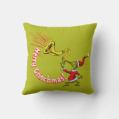 Grinch Blowing the Merry Grinchmas Horn クッション (裏面)