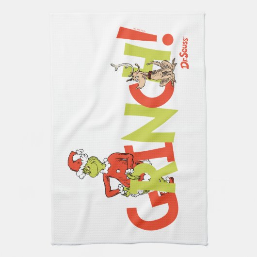 Grinch! Character Logo Graphic キッチンタオル (縦)