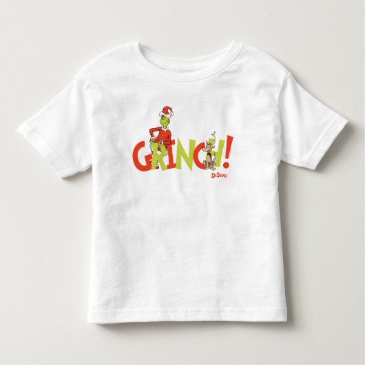 Grinch! Character Logo Graphic トドラーTシャツ (正面)