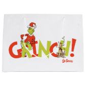 Grinch! Character Logo Graphic ラージペーパーバッグ (正面)