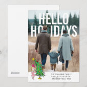 Grinch | Cindy Lou Who Personalized Photo シーズンカード (正面/裏面)
