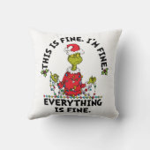 Grinch | Everything is Fine クッション (裏面)