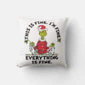 Grinch | Everything is Fine クッション (正面)