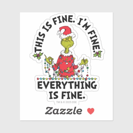 Grinch | Everything is Fine シール (シート)