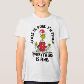 Grinch | Everything is Fine トライブレンドTシャツ (正面)