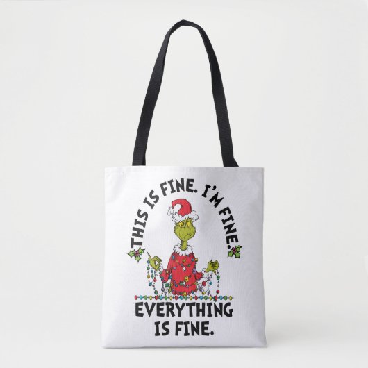 Grinch | Everything is Fine トートバッグ (正面)