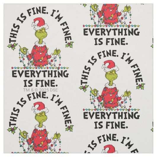 Grinch | Everything is Fine ファブリック (見本)