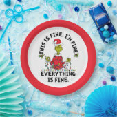 Grinch | Everything is Fine ペーパープレート (パーティー)