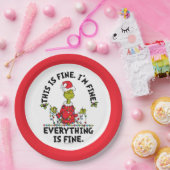 Grinch | Everything is Fine ペーパープレート (パーティー)