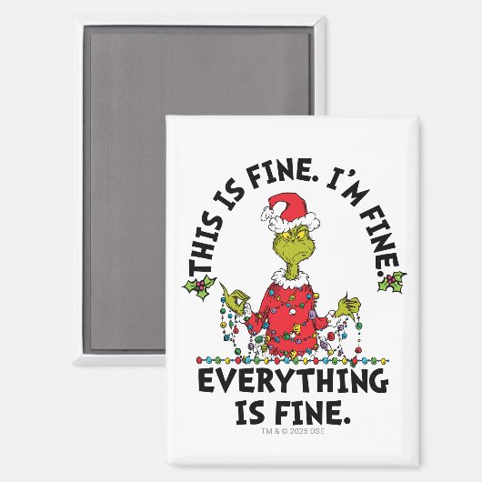 Grinch | Everything is Fine マグネット (正面/裏面)