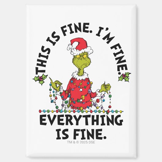 Grinch | Everything is Fine マグネット (正面)