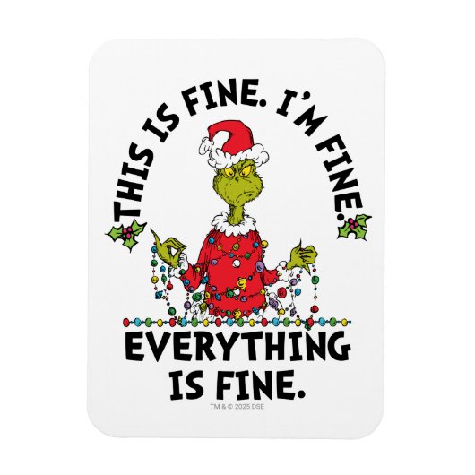 Grinch | Everything is Fine マグネット (縦)