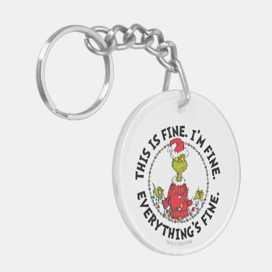 Grinch | Everything's Fine キーホルダー (正面左)