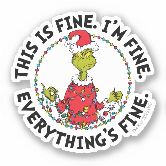 Grinch | Everything's Fine シール (正面)