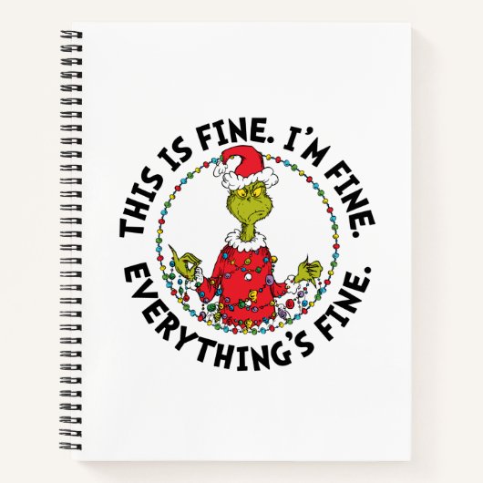 Grinch | Everything's Fine ノートブック (正面)