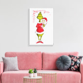 Grinch Holds Cindy Lou Who キャンバスプリント (インサイチュ (リビング))