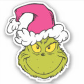 Grinch in Pink Santa Hat シール (正面)