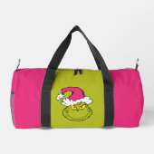 Grinch in Pink Santa Hat ダッフルバッグ (裏面)