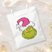 Grinch in Pink Santa Hat フェイバーバッグ (クリップ留めされた状態)