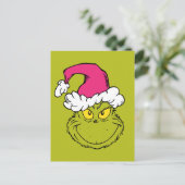Grinch in Pink Santa Hat ポストカード (スタンド正面)