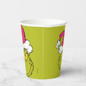 Grinch in Pink Santa Hat 紙コップ (右)