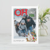 Grinch & Max Personalized Photo Holiday Card シーズンカード (スタンド正面)