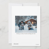 Grinch & Max Personalized Photo Holiday Card シーズンカード (裏面)